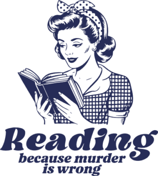 Reading Because Murder is Wrong SVG, Funny quotes - Free SVG File for Members
