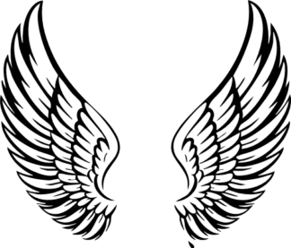 Angel Wings Free SVG File for Members - Spiritual clipart image