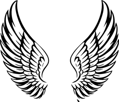 Angel Wings Free SVG File for Members - Spiritual clipart image