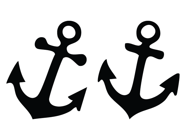 Anchor silhouette free svg file - cruising svg, anchor clipart image