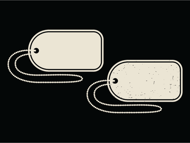 Distressed Dog tag Free SVG File for Members