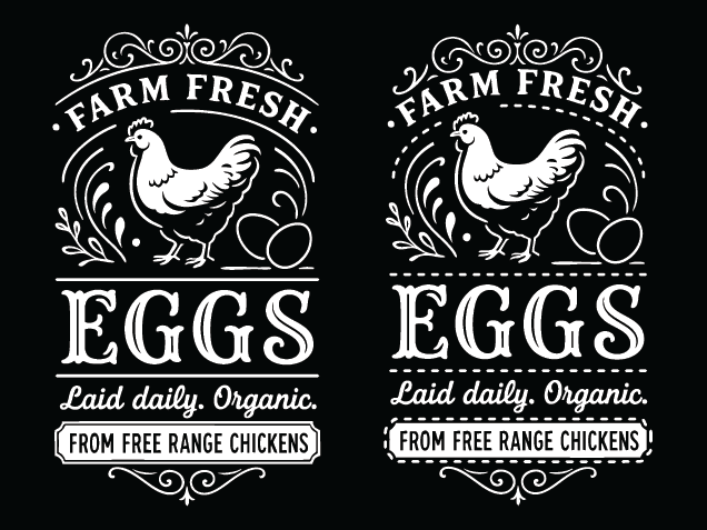 Farm fresh eggs, laid daily, organic free svg file for members, farmhouse sign