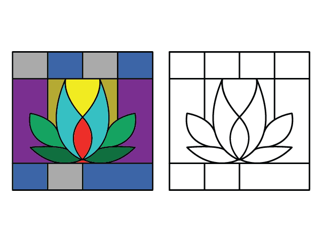 Stained Glass Tulip Flower art - Free SVG File for Members – floral wall decor