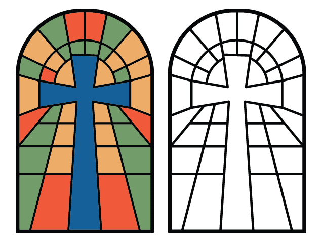 Stained Glass cross Free SVG File for Members – Christian wall decor