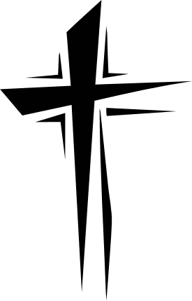 Christian Cross silhouette Free SVG File for Members – Religious clipart image