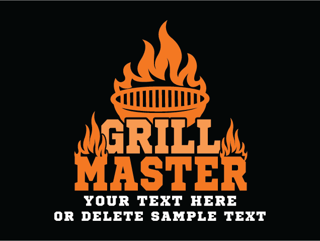 Grill Master Free SVG File for Members – Customized BBQ apron design