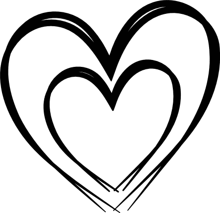 Heart in Heart clipart image - Free SVG File