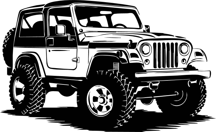 Off-Road Jeep vector image - Free SVG File for Members