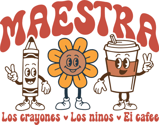 Maestra, Los Crayones, Los Ninos, El Cafee Free SVG File for Members – Funny Teacher quotes