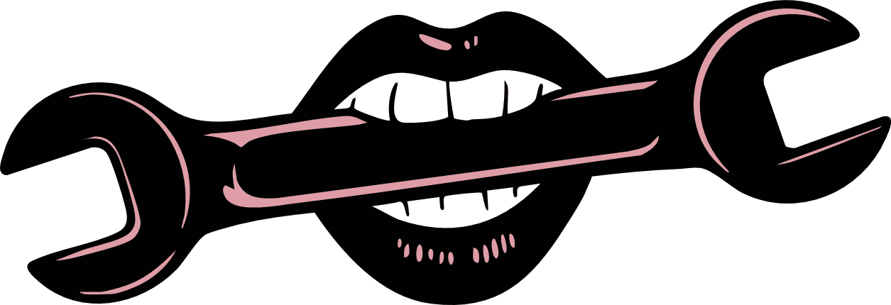 Lips Biting Wrench Free SVG File for Members – Sassy Mechanic sticker