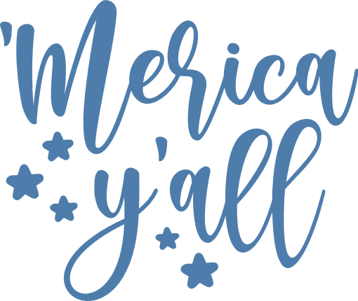 Merica Y’all Free SVG File – 4th of july tshirt design
