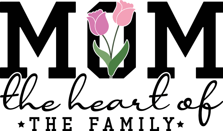 Mom, The Heart of the Family Free SVG File for Members – Mother's Day gift