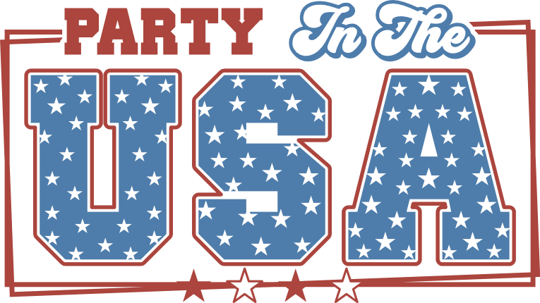 Party in the USA Free SVG File for Members – 4th of july tshirt design