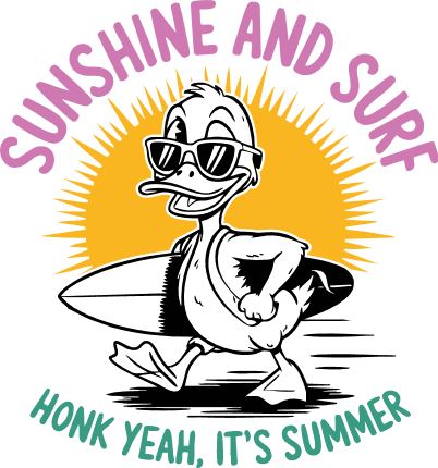 Sunshine and Surf, Honk Yeah It’s Summer Free SVG File for Members – tshirt design