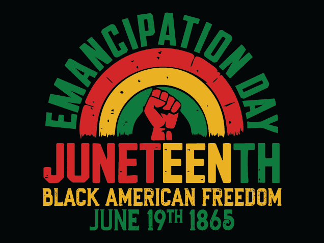 Emancipation Day Juneteenth, June 19th, 1865 - Free SVG File for Members