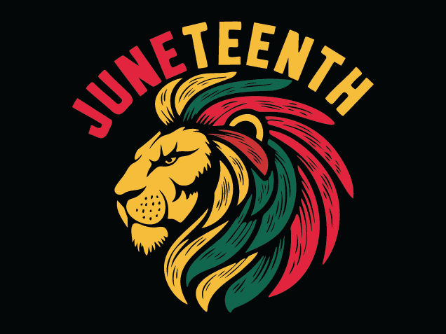 Juneteenth sign, lion head Free SVG File for Members - tshirt design