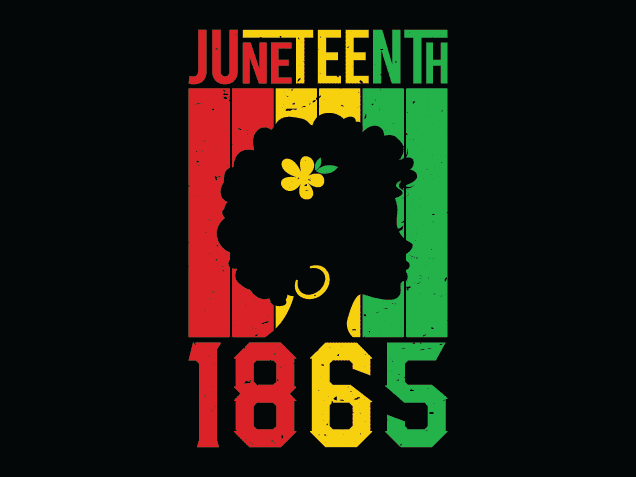 Juneteenth 1865 Free SVG File for Members - tshirt design