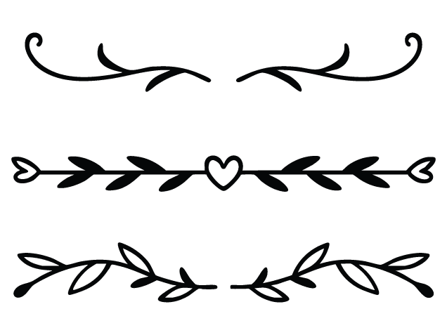 Botanical Divider Free SVG File Bundle for Members – Floral Border Clipart