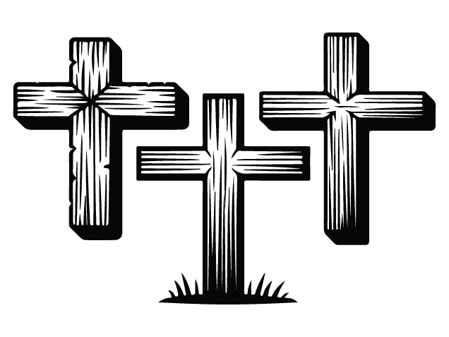 Wooden Christian Cross Free SVG File Bundle for Members - Religious clipart image