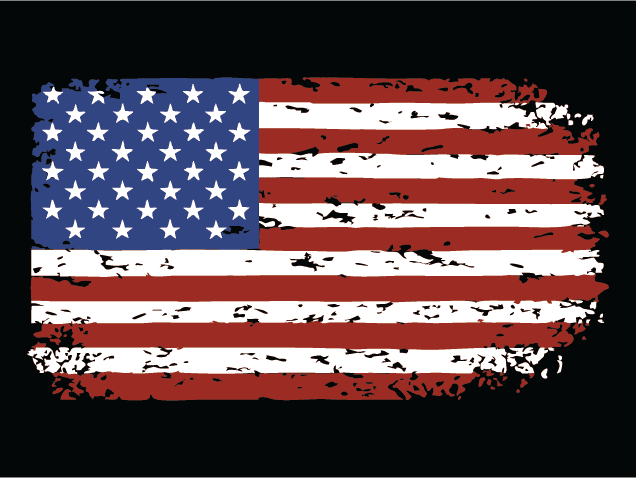 Grunge USA Flag Free SVG File for Members - 4th of july, clipart image