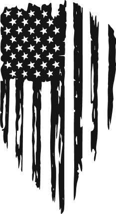 Distressed USA Flag silhouette Free SVG File for Members - 4th of july, clipart image