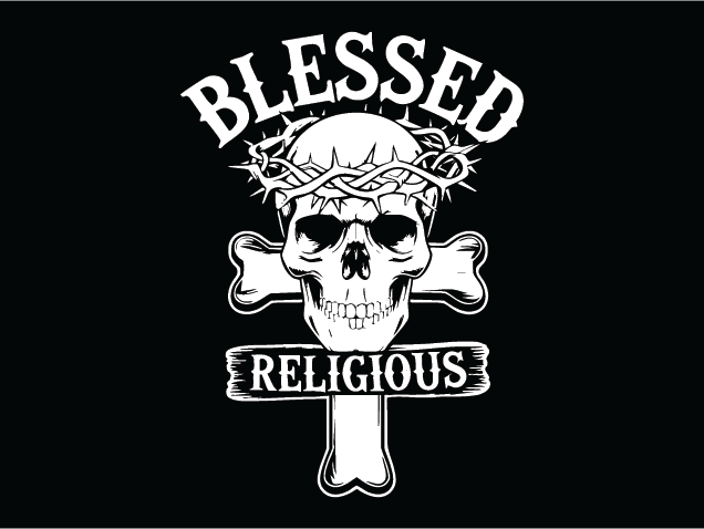 Blessed, Religious Free SVG File for Members – Christian tshirt design