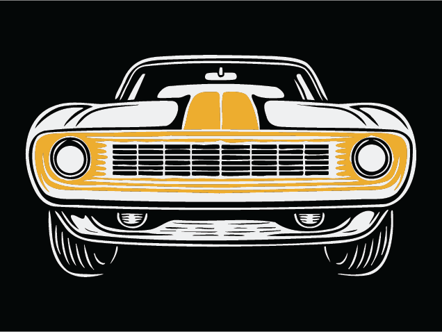 Vintage Car Front view Free SVG File for Members – Hot Rod clipart image
