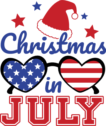 Christmas in July Free SVG File for Members – summer tshirt design