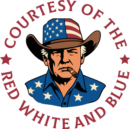 Courtesy Of the Red, White and Blue Free SVG File for Members - Donald Trump svg