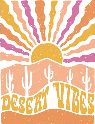 Desert Vibes Free SVG File for Members – country tshirt design