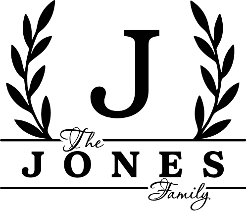 The Family Monogram Free SVG File for Members - Personalized family name frame