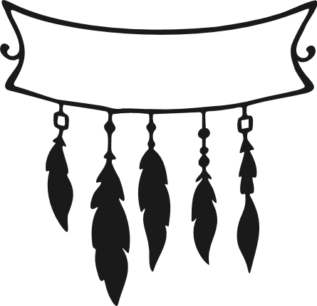 Boho Feather Monogram Frame Free SVG File for Members – customized design