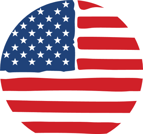 Round USA Flag Free SVG File - 4th of july, clipart image