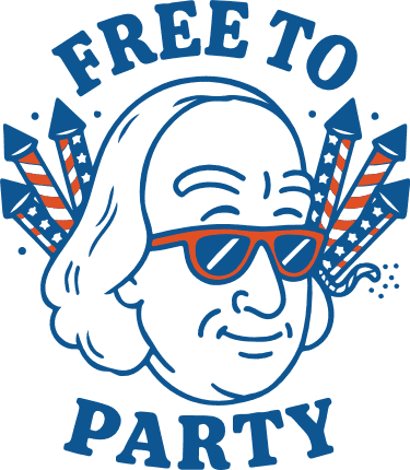 Free To Party Free SVG File for Members - 4th of july, tshirt design