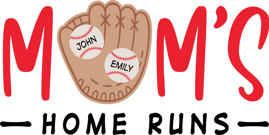 Mom's Home Runs Free SVG File for Members – Customized Baseball tshirt design