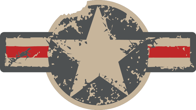 Distressed Military Star Emblem Free SVG File for Members – army badge clipart