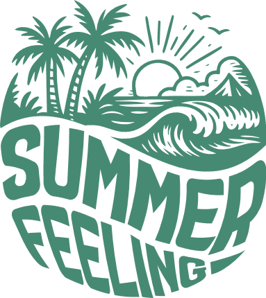 Summer Feeling Free SVG File for Members - beach day tshirt design
