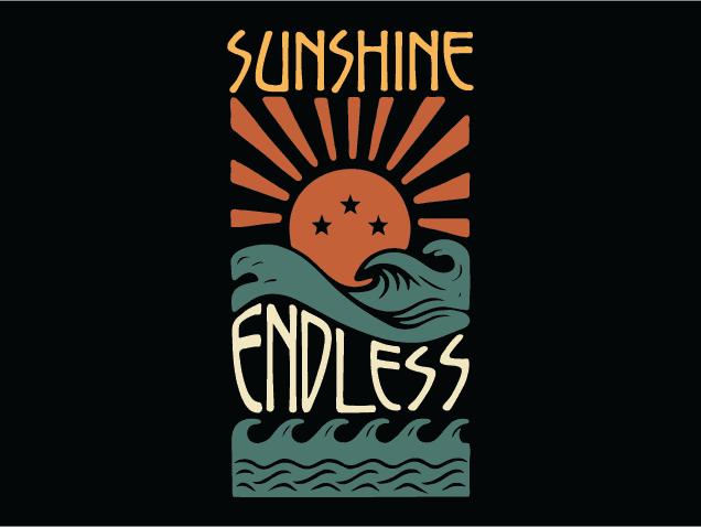 Sunshine Endless Free SVG File for Members – summer tshirt design