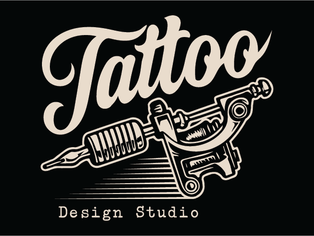 Tattoo Design Studio Free SVG File for Members – shop logo, wall sign