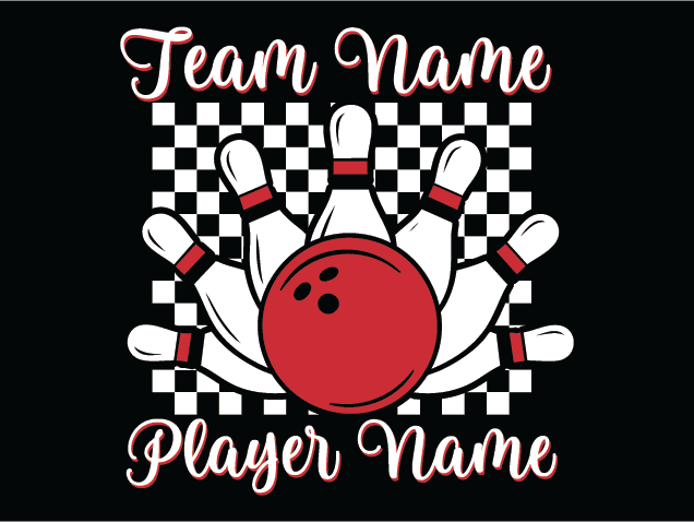 Bowling Customized Player Name Free SVG File for Members – team mascot tshirt design