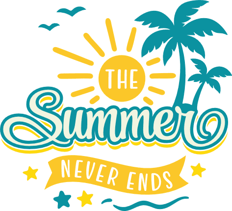The Summer Never Ends Free SVG File for Members - tshirt design