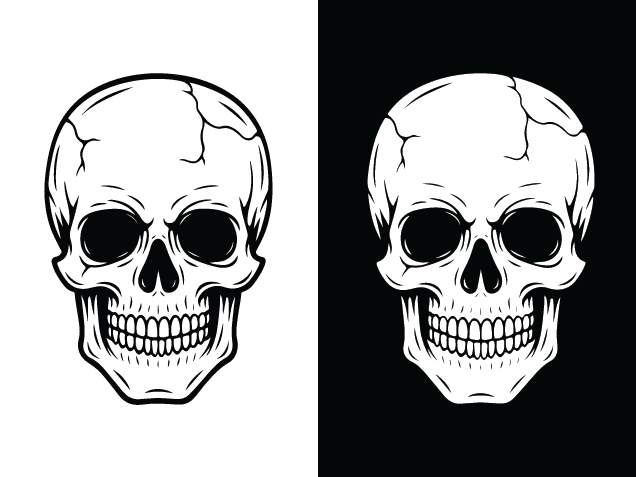 Cracked Skull Free SVG File for Members – Spooky Halloween clipart image