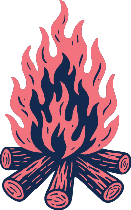 Camping Fire Free SVG File for Members - campfire clipart image