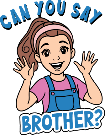Can You Say Brother? Free SVG File for Members – Ms. Rachel, Toddler tshirt design