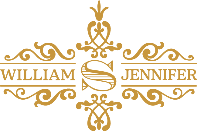 Vintage Wedding Logo Free SVG File for Members – Personalized name wedding sign