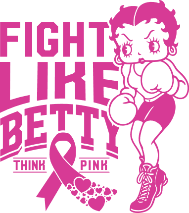 Fight Like Betty, Think Pink Free SVG File for Members – Breast Cancer Awareness svg