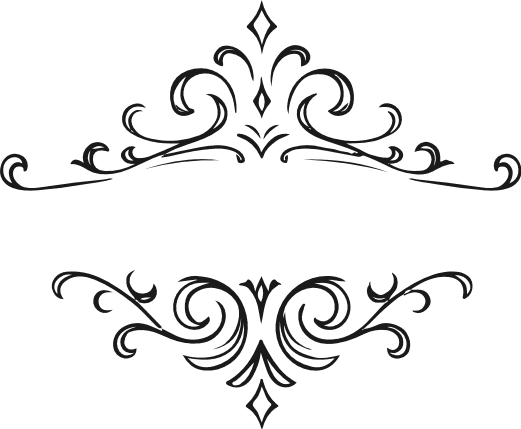Vintage Swirl Divider Free SVG File for Members – decorative clipart image