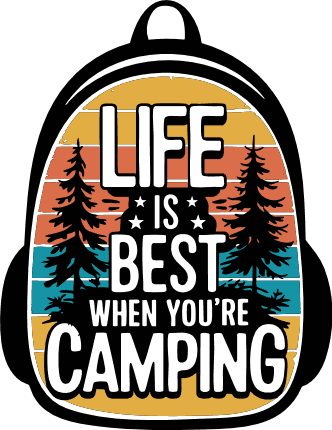 Life Is Best When You're Camping Free SVG File – camping sayings