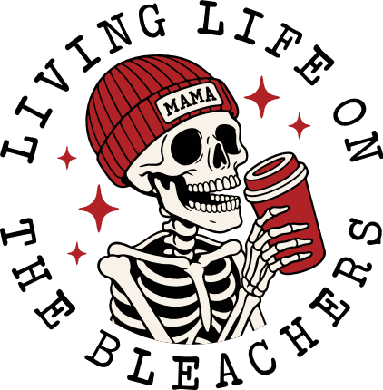 Living Life on the Bleachers Free SVG File for Members – funny sports tshirt design