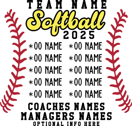 Softball team mascot Free SVG File for Members – Customized Sports tshirt design